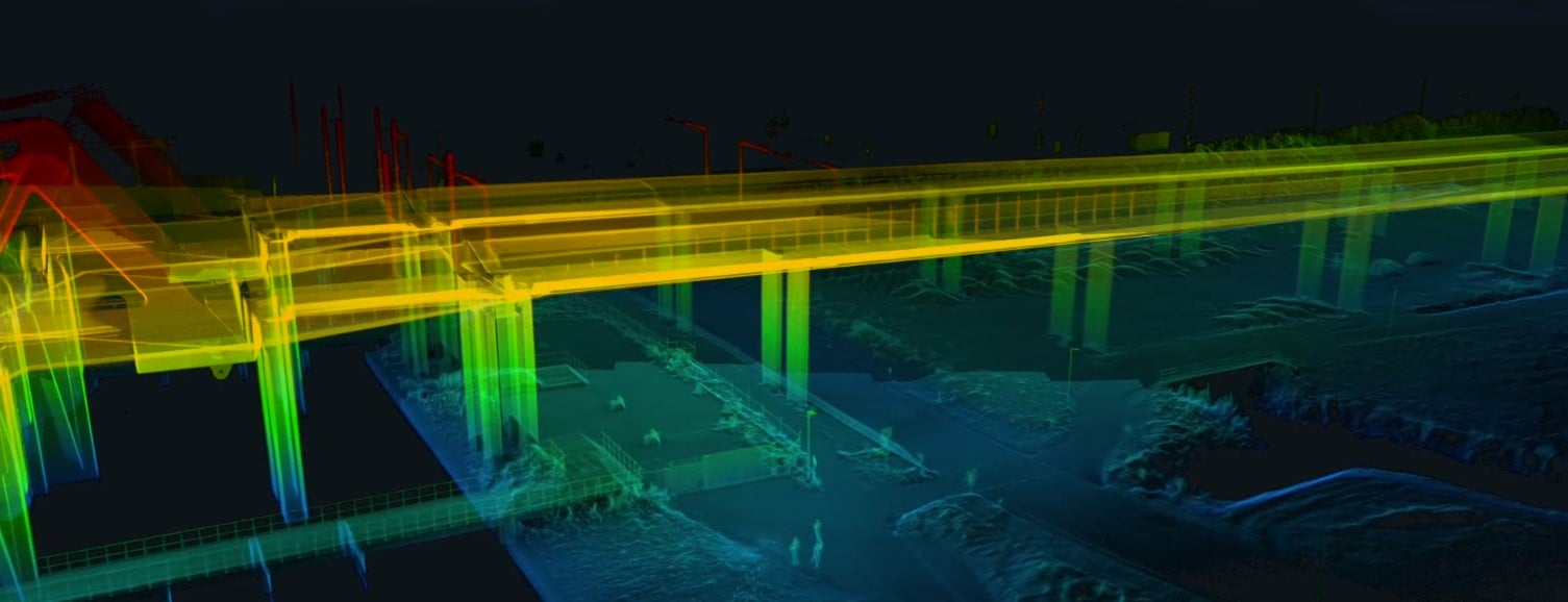 Testing the Elios 3 Surveying Payload: Mapping a 600m bridge without disrupting traffic